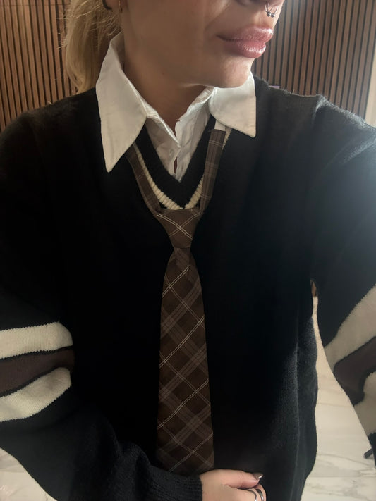 Maglione College con Cravatta